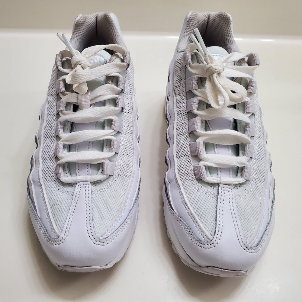 NIKE Air Max 95 GS White Vast Grey - Picture 5 of 13